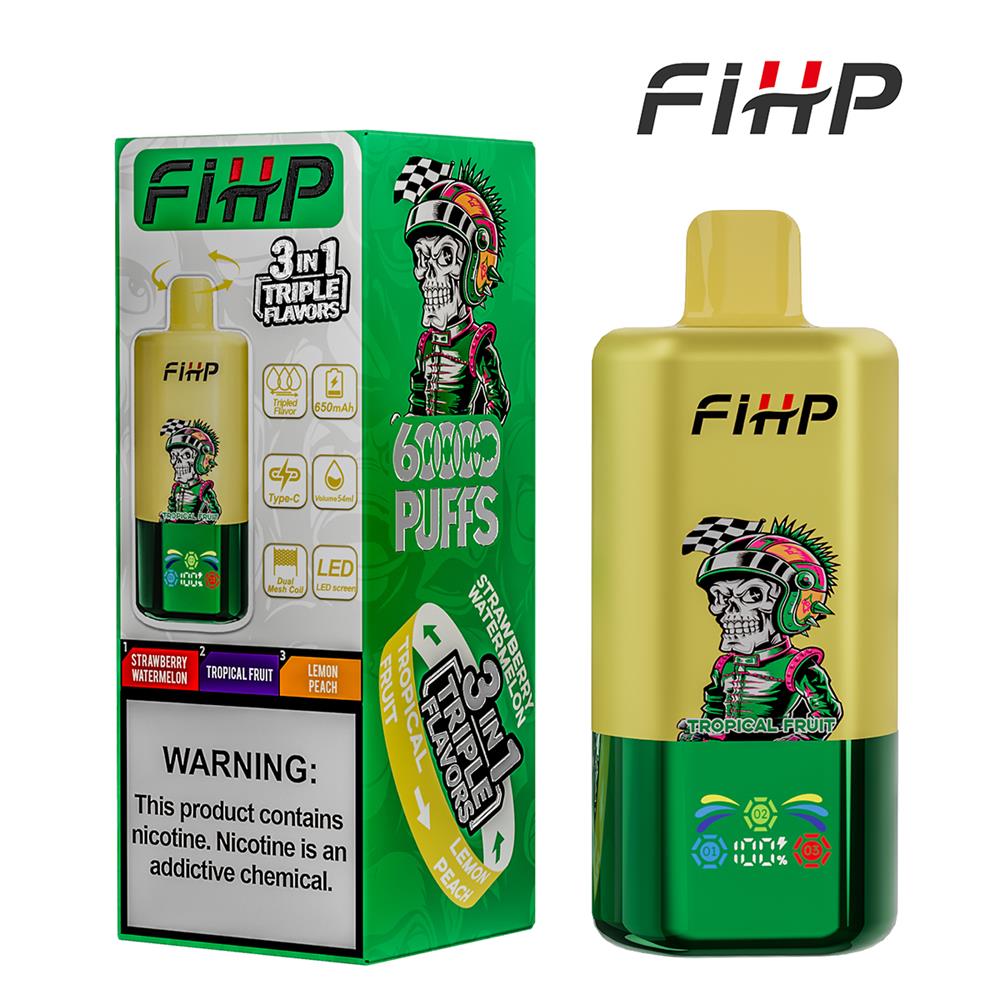 fihp 60000 puffs triple flavors original genuine 3in1 disposable vape type c charging port fihp 60k customizable fast shipping (copy)