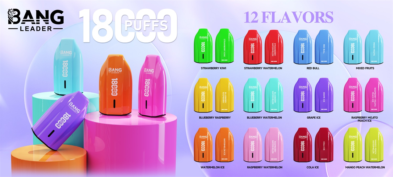 bang leader 18000 puffs original bang leader 18k vape type c port disposable e cigarettes customizable. fast shipping