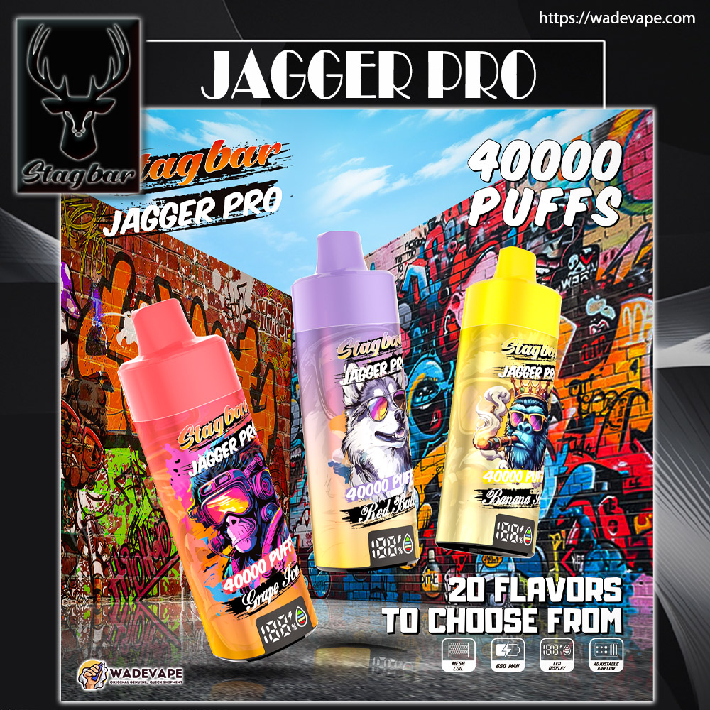 stag bar 40000 soezen originele stag bar jagger pro 40k vape led-scherm type c poort wegwerp e sigaretten eu magazijn 3 5 dagen levering