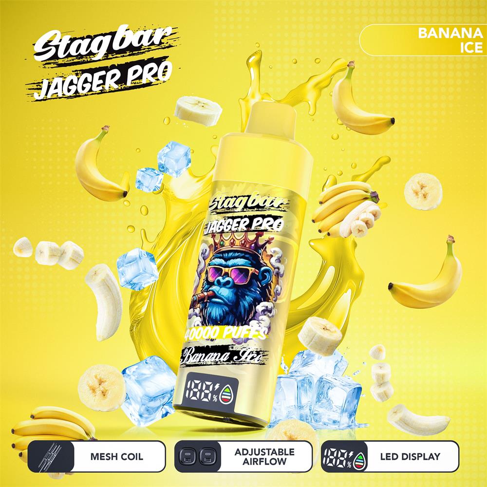 stag bar 40000 soezen originele stag bar jagger pro 40k vape led-scherm type c poort wegwerp e sigaretten eu magazijn 3 5 dagen levering