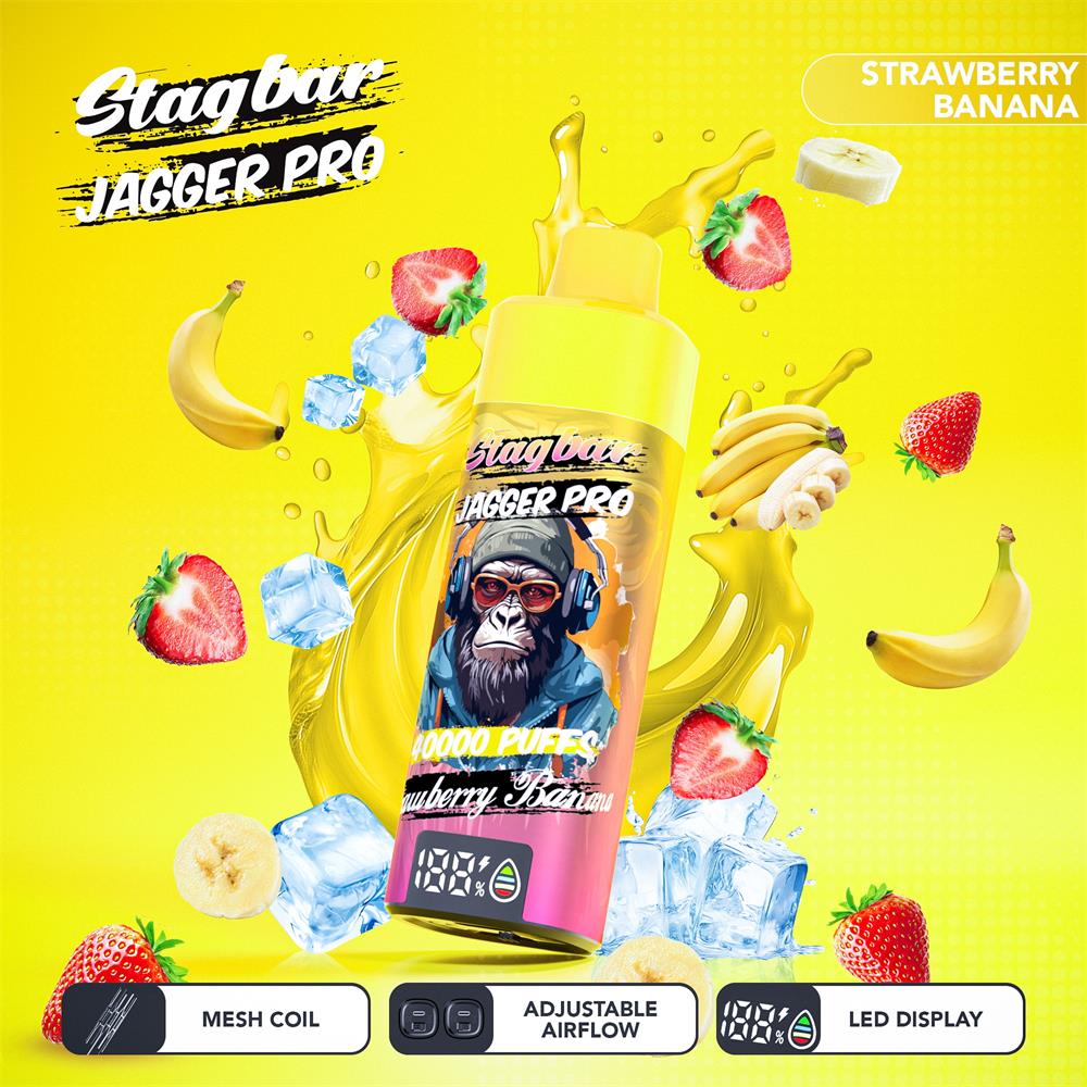 stag bar 40000 soezen originele stag bar jagger pro 40k vape led-scherm type c poort wegwerp e sigaretten eu magazijn 3 5 dagen levering