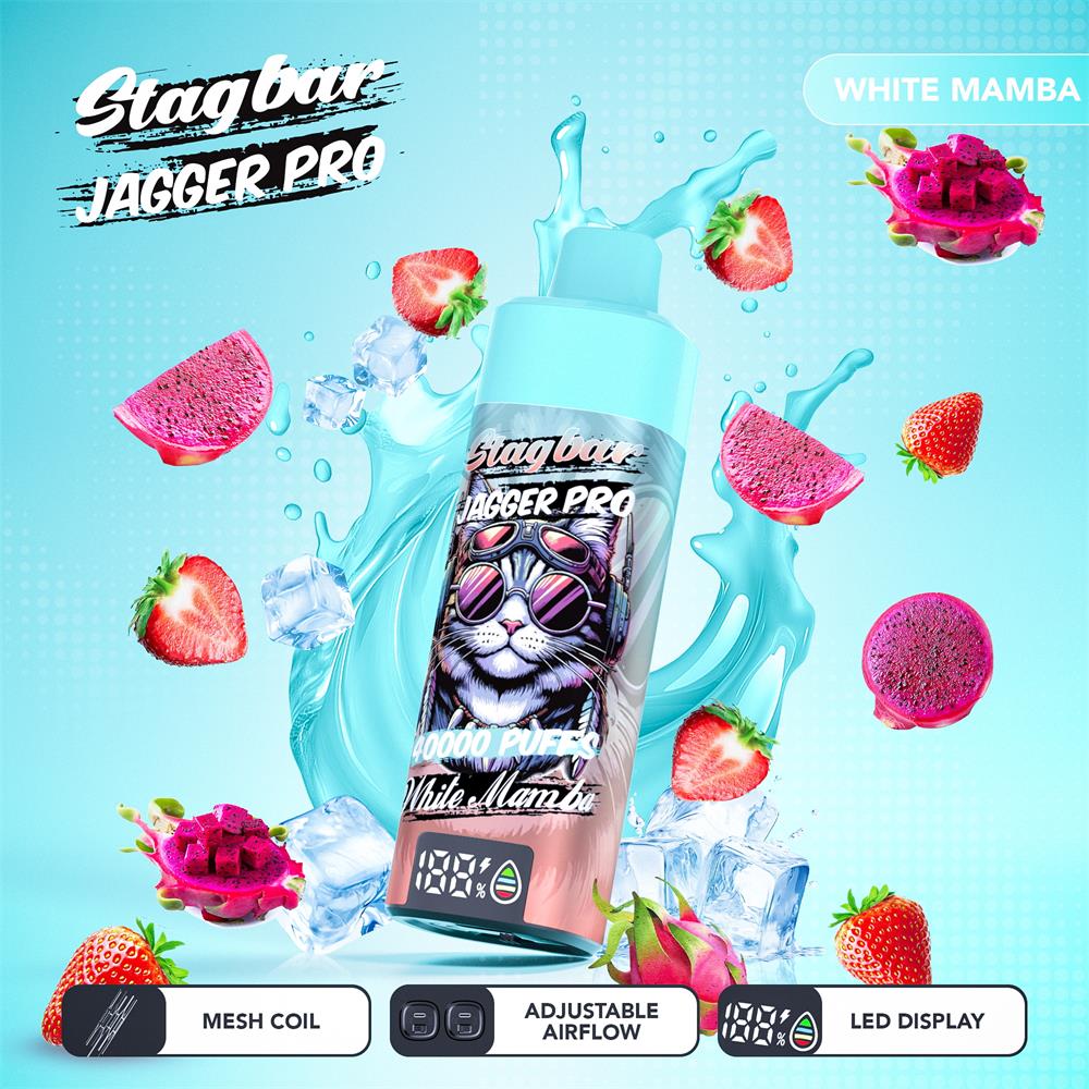 stag bar 40000 soezen originele stag bar jagger pro 40k vape led-scherm type c poort wegwerp e sigaretten eu magazijn 3 5 dagen levering