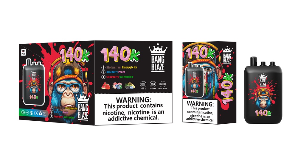 bang blaze 140000 puffs original bang blaze 140k 3 flavors in 1 vape type c port disposable e cigarettes customizable fast shipping