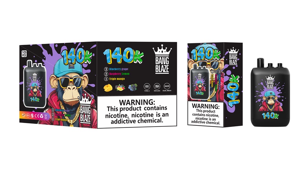bang blaze 140000 puffs original bang blaze 140k 3 flavors in 1 vape type c port disposable e cigarettes customizable fast shipping