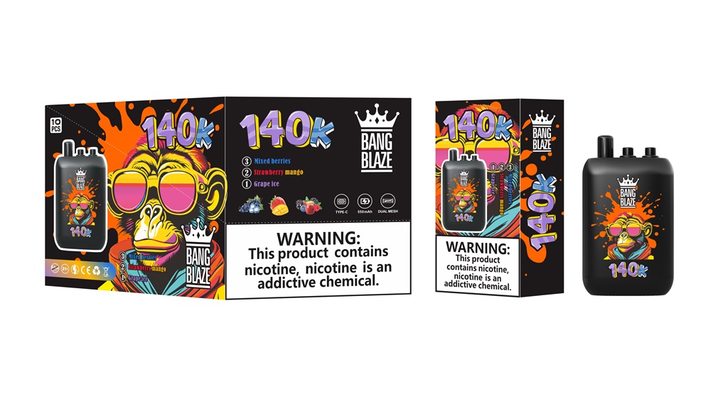 bang blaze 140000 puffs original bang blaze 140k 3 flavors in 1 vape type c port disposable e cigarettes customizable fast shipping