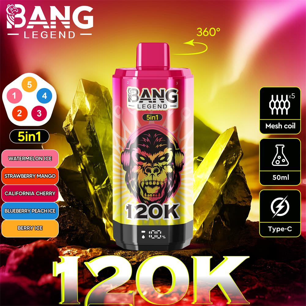 bang legend 120000 puffs 5 flavor switching original bang legend 120k 5in1 flavor disposable vape shipping from eu warehouse free shipping