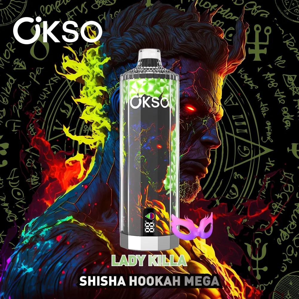 okso shisha 50000 puffs original okso shisha hookah mega 50k vape led display type c port disposable e cigarettes customizable fast shipping
