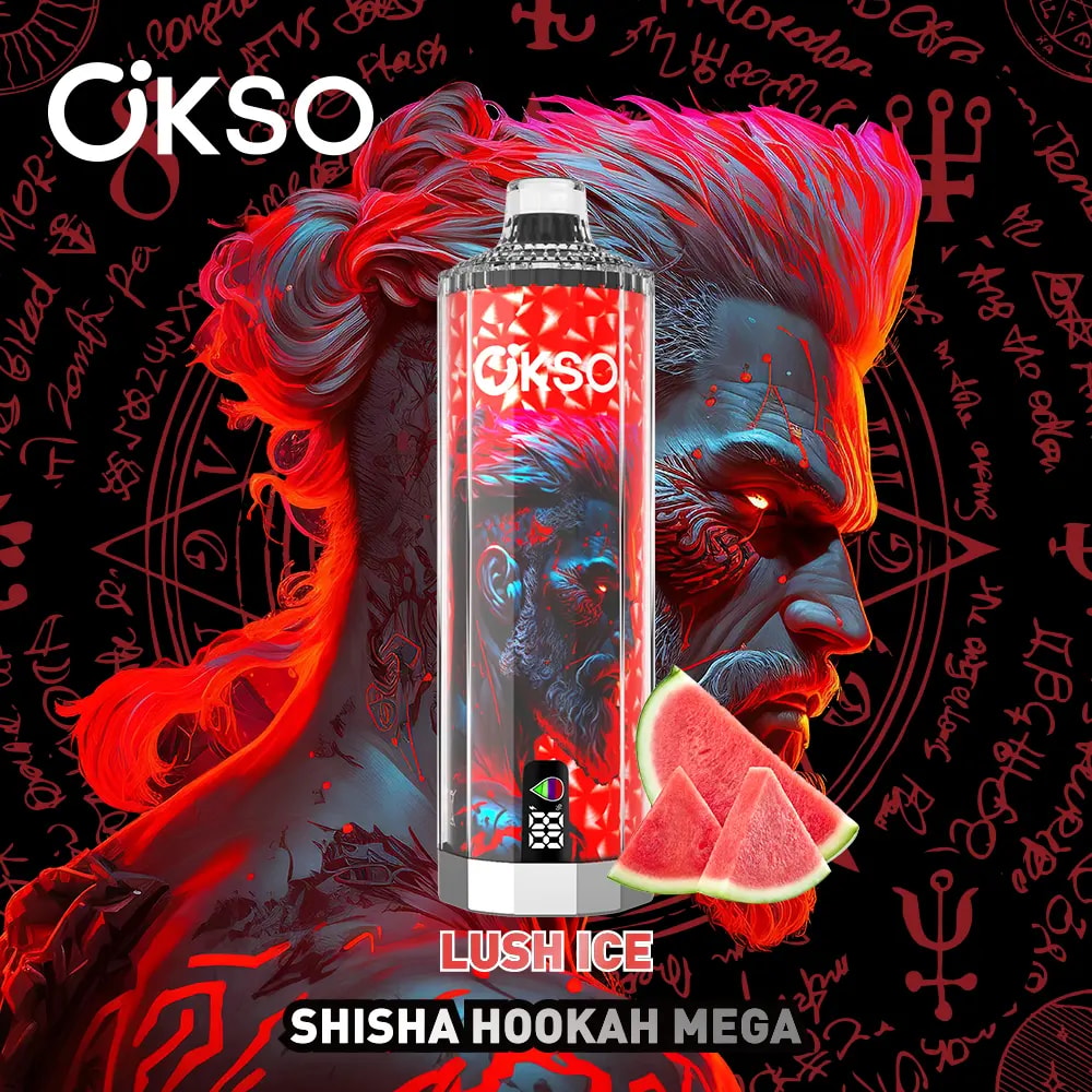 okso shisha 50000 puffs original okso shisha hookah mega 50k vape led display type c port disposable e cigarettes customizable fast shipping
