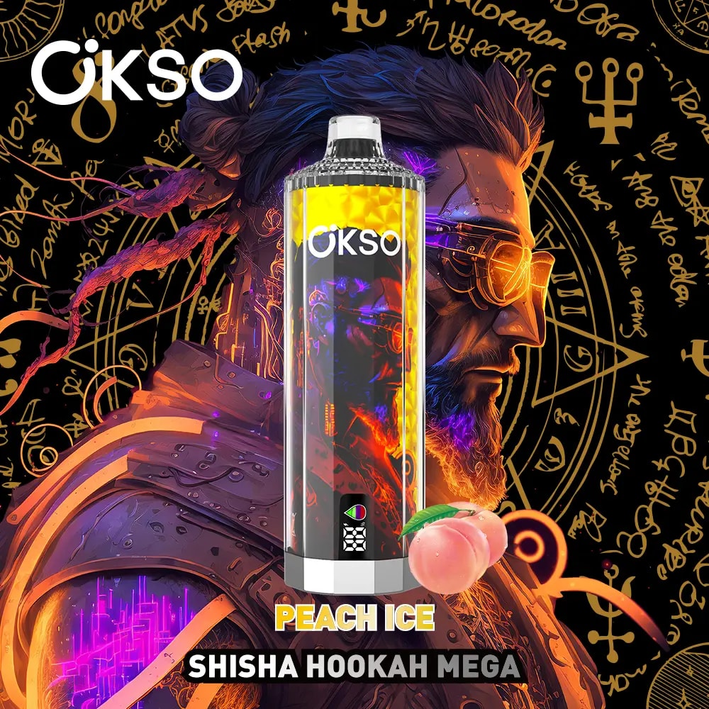 okso shisha 50000 puffs original okso shisha hookah mega 50k vape led display type c port disposable e cigarettes customizable fast shipping