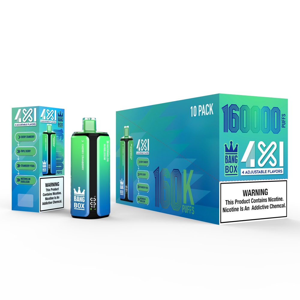 bang box 160000 puffs original bang box 4in1 160k vape led display type c port disposable e cigarettes customizable fast shipping