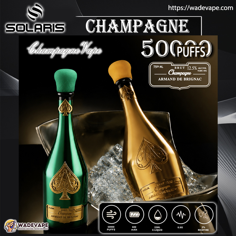 solaris champagne 50000 puffs | wine bottle disposable vape