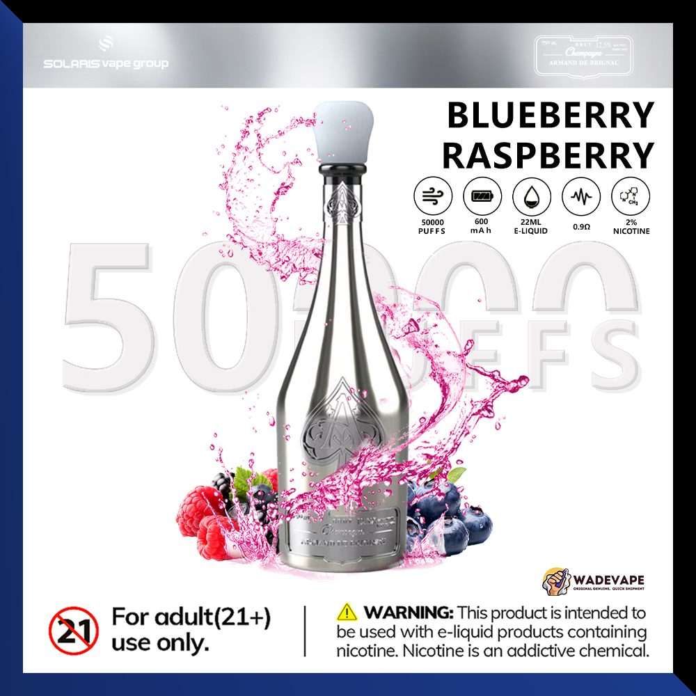 solaris champagne 50000 puffs | wine bottle disposable vape