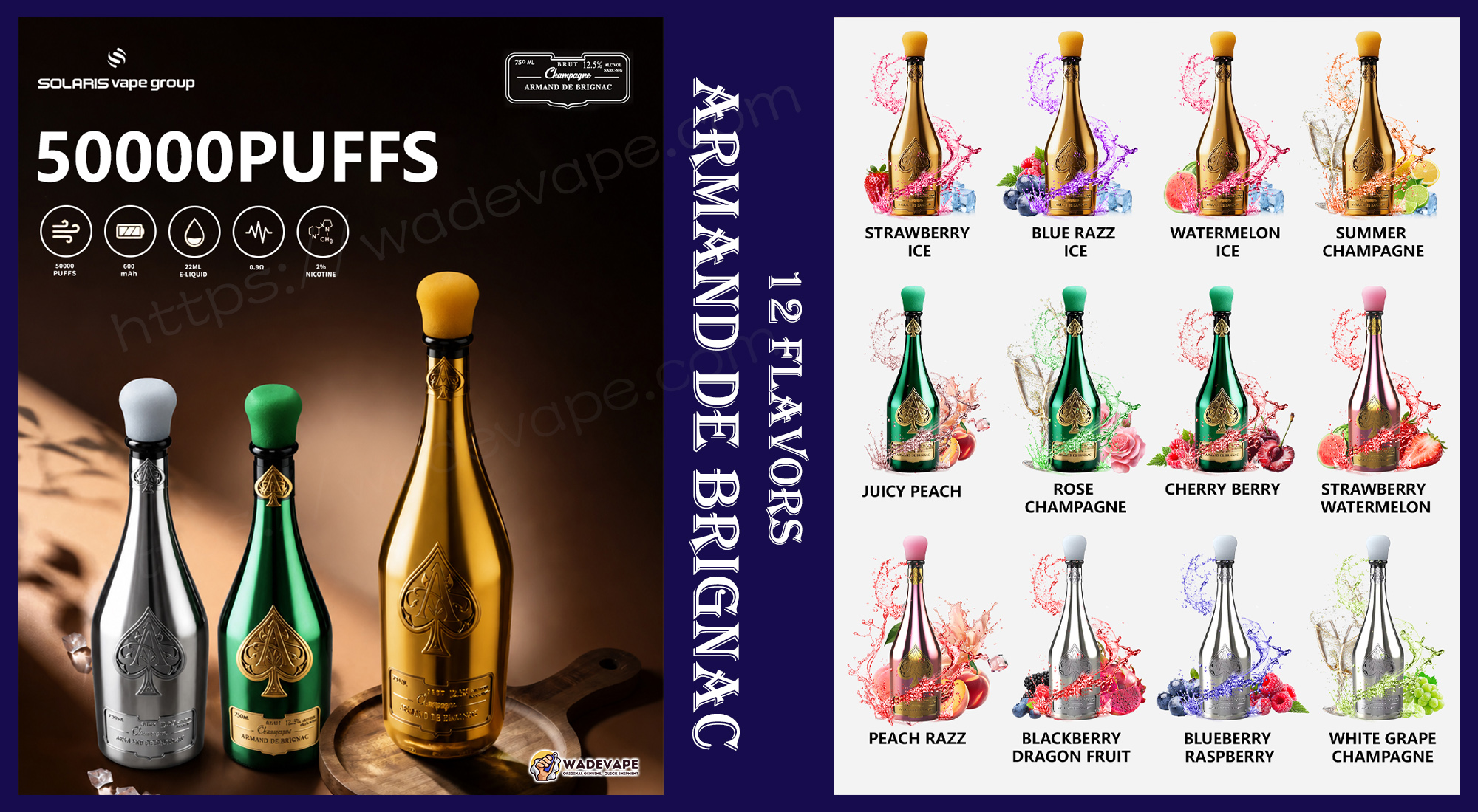 solaris champagne 50000 puffs | wine bottle disposable vape