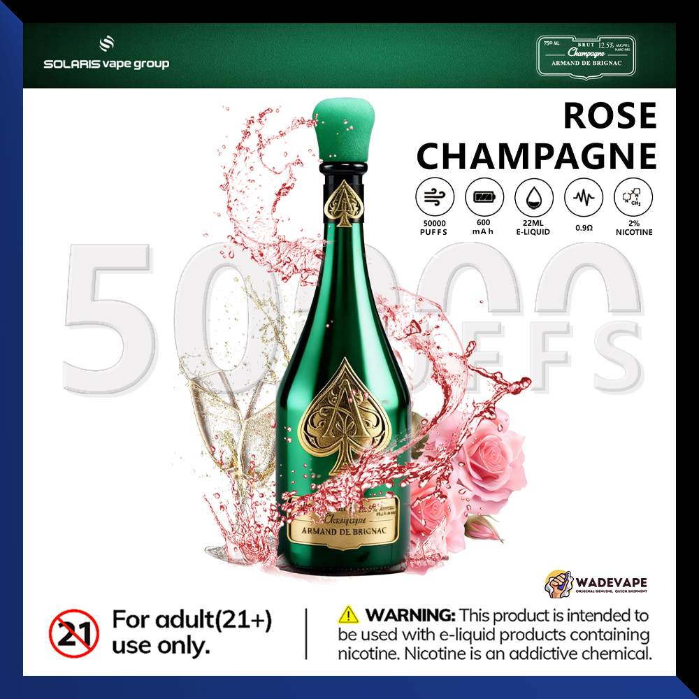 solaris champagne 50000 puffs | wine bottle disposable vape