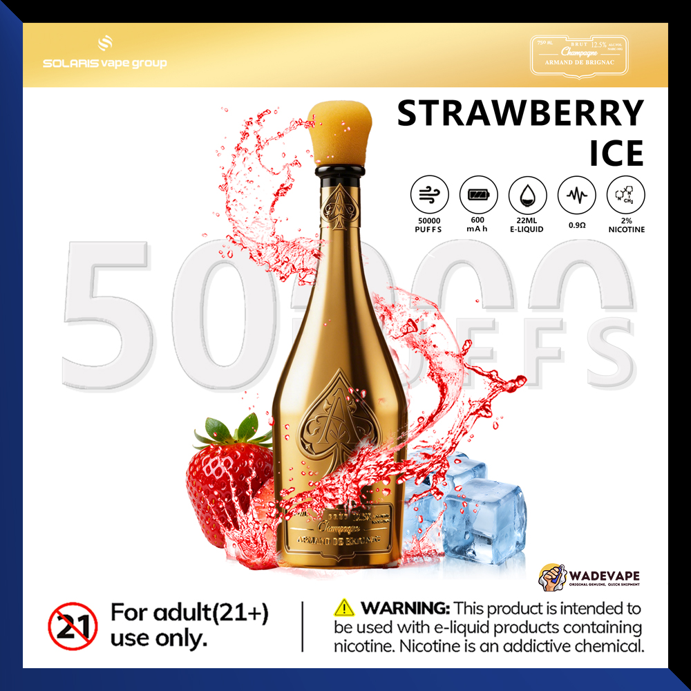 solaris champagne 50000 puffs | wine bottle disposable vape