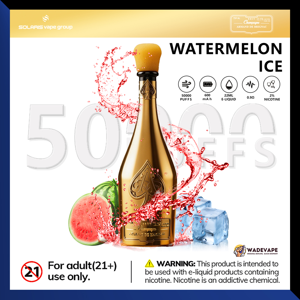 solaris champagne 50000 puffs | wine bottle disposable vape