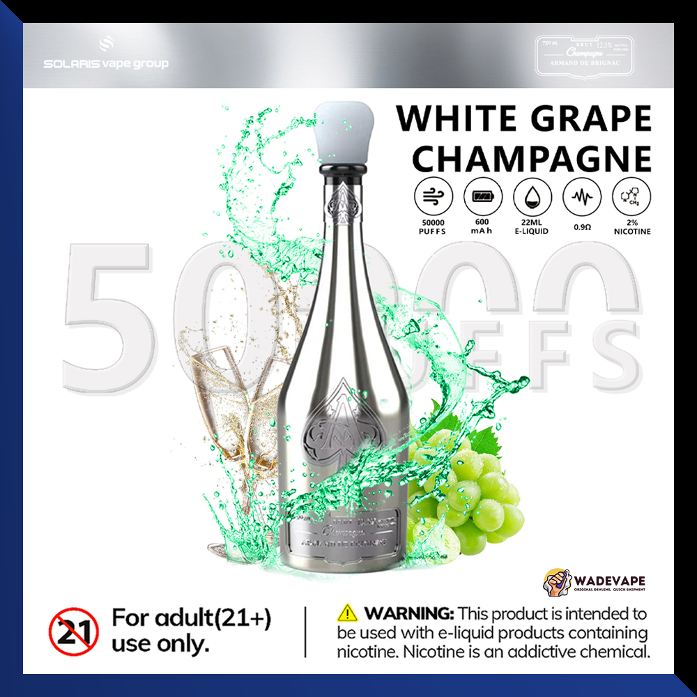 solaris champagne 50000 puffs | wine bottle disposable vape