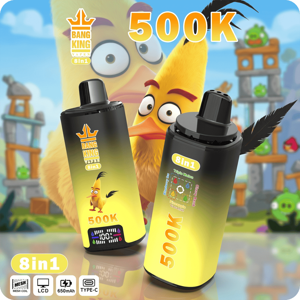 wadevape bang king 8in1 500k puffs shoutu