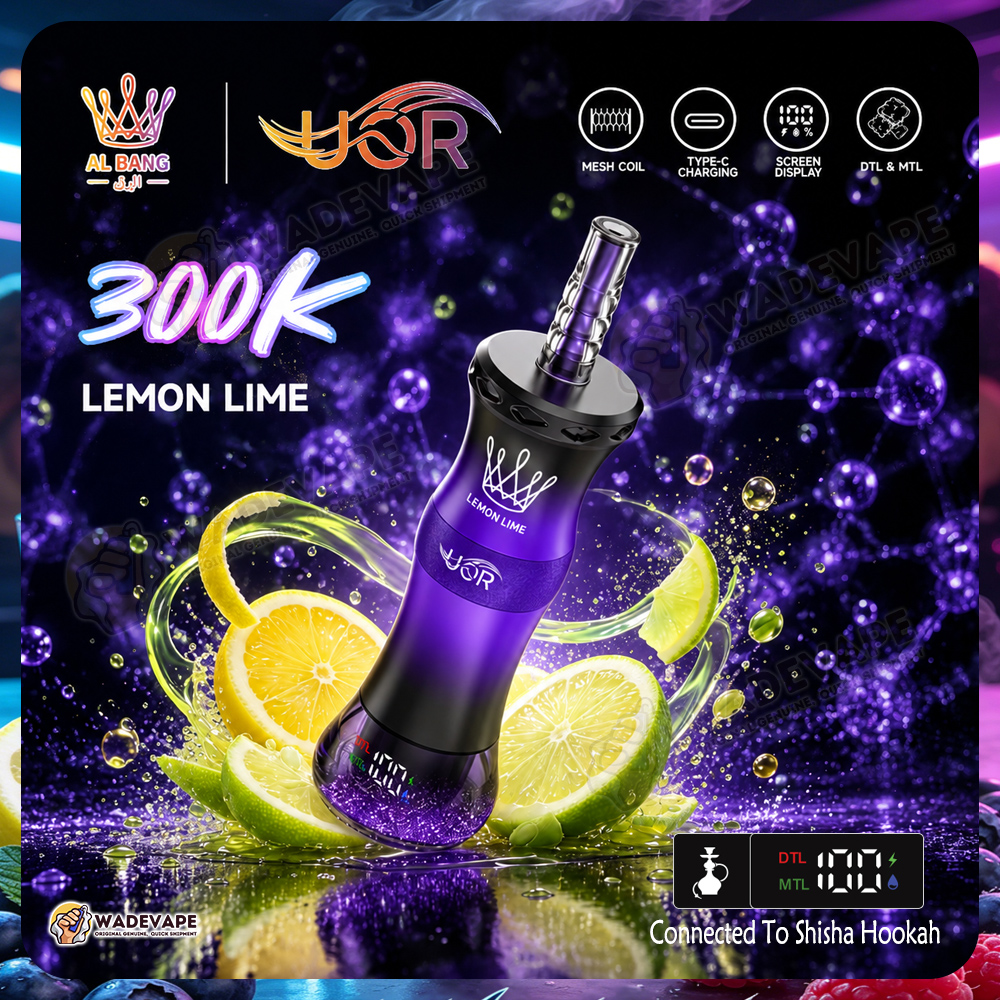 uor al bang 300k puffs | adjustable airflow dual mode 300000 shisha disposable vape