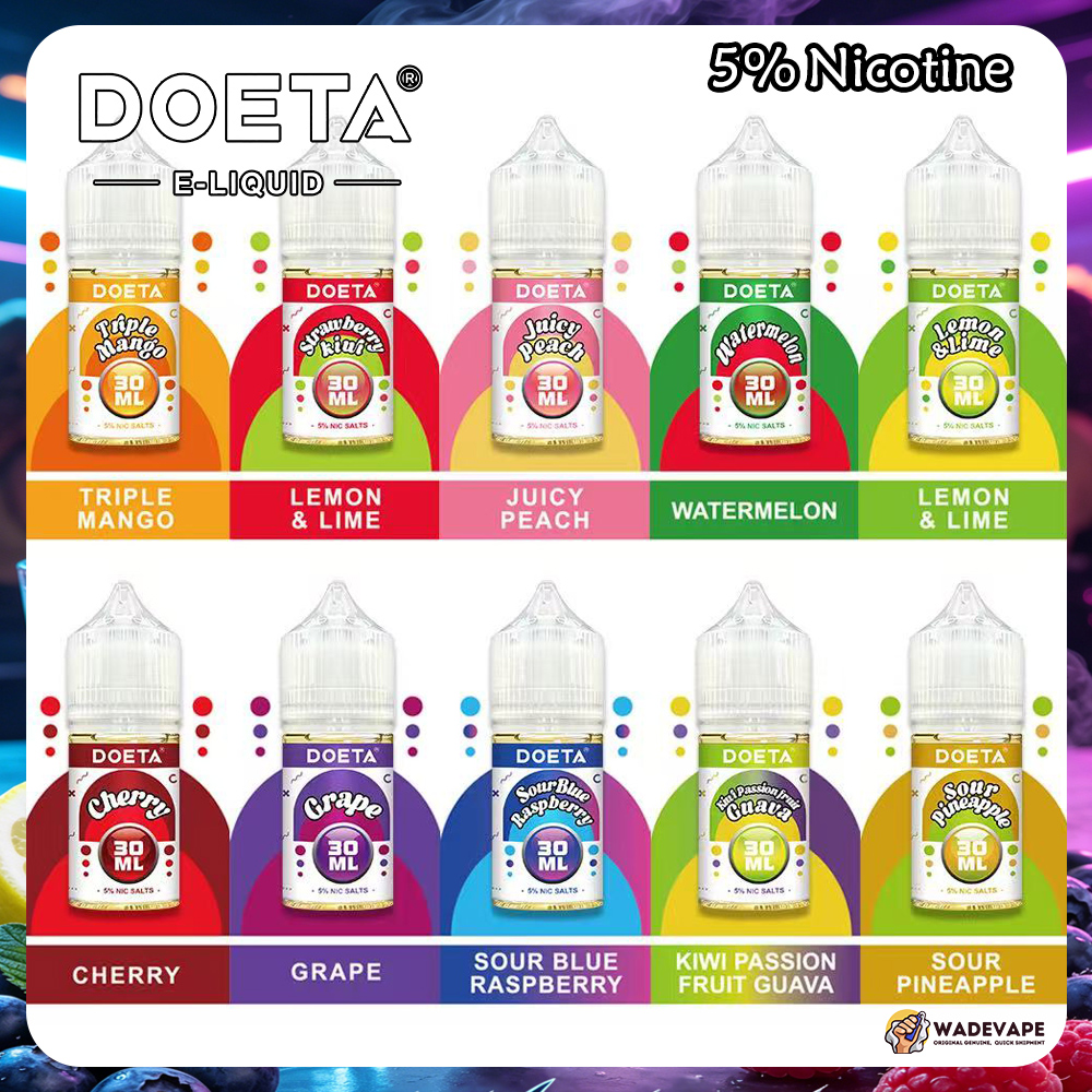 doeta e liquid bottled 30ml vape juice 5% nicotine 10 flavors