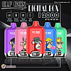 elf box digital 12000 puffs original genuine disposable vape type c charging port crystal 12k customizable. fast shipping