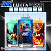 jnr falcon 16000 puffs original genuine disposable vape type c charging port crystal 16k customizable. fast shipping