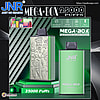 jnr mega box 25000 puffs original genuine disposable vape type c charging port crystal 25k customizable. fast shipping