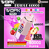 vopk tripe 60000 puffs three flavors switch original genuine 3in1 60k type c charging port led display customizable. fast shipping