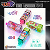 uor 120000 puffs 4 flavor switching original genuine uor 120k 4in1 flavor disposable vape customizable. fast shipping
