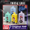 fihp digital 12000 puffs original genuine disposable vape type c charging port fihp 12k customizable fast shipping