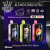 al fakher ultra 25000 bouffées vape | double mode mtl/dtl | bobine de maille de 0,6 ohm jetable avec lanière gratuite