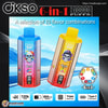okso 6 in 1 120.000 trekjes wegwerpvape | triple mesh spoel 6 smaakschakelaar | smart display 850 mah batterij type c prot