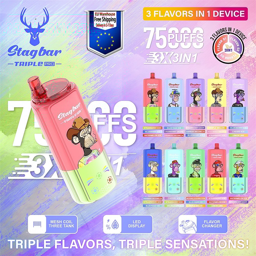 wadevape stag bar triple 75k puffs flavor list 123