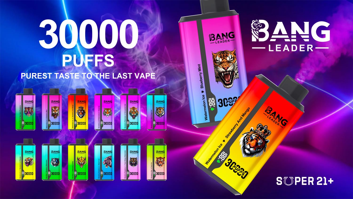 bang leader 30000 puffs original bang leader 30k double flavor vape led display type c port disposable e cigarettes customizable. fast shipping
