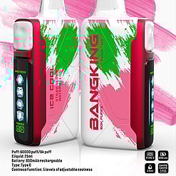 bang king ice cool 60000 puffs original genuine disposable e cigarettes 60k flavor switching customizable fast shipping