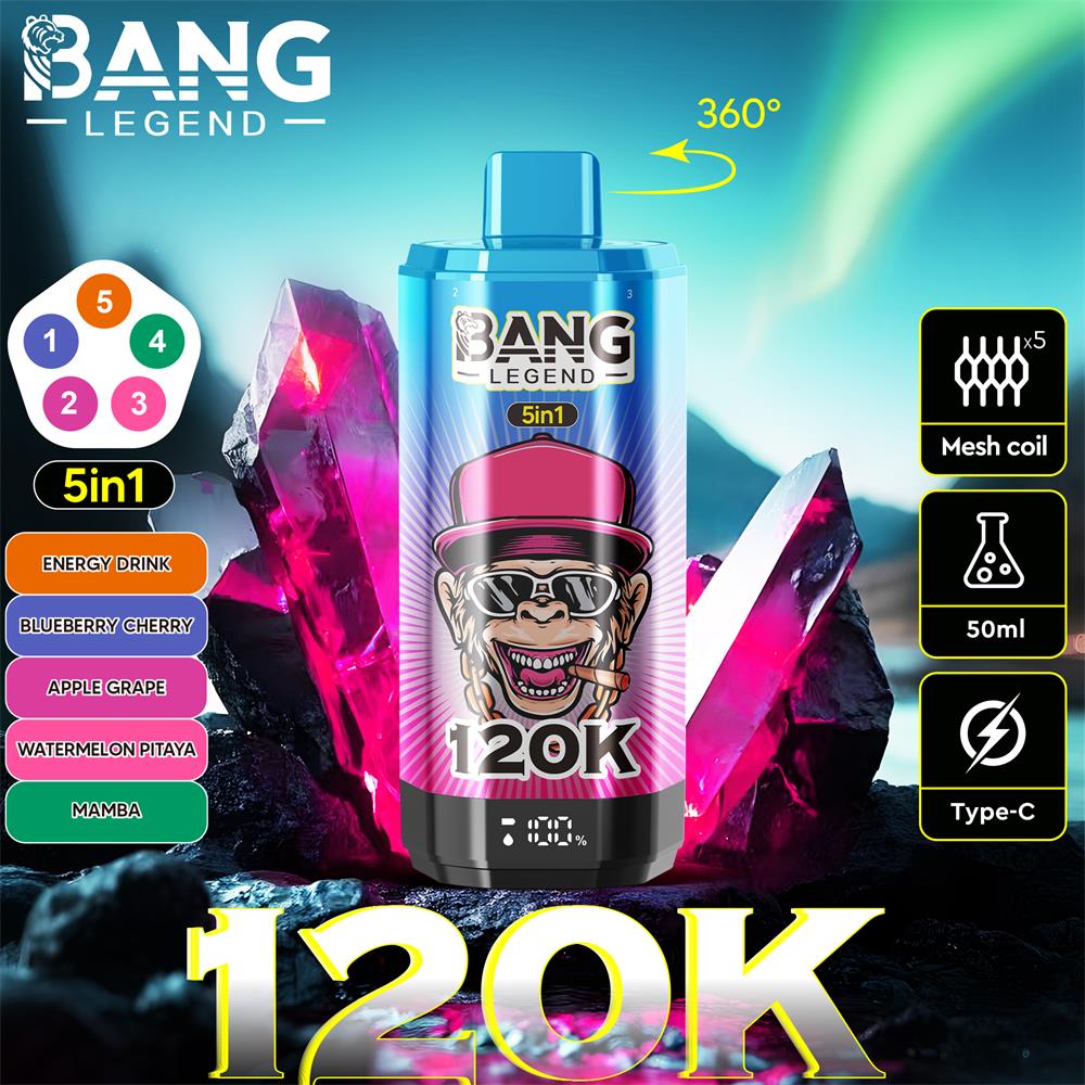 bang legend 120000 puffs 5 flavor switching original genuine 85k 5in1 flavor switching customizable. fast shipping