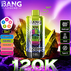bang legend 120000 puffs 5 flavor switching original genuine 85k 5in1 flavor switching customizable. fast shipping