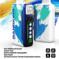 bang king ice cool 50000 puffs original genuine disposable e cigarettes 40k flavor switching customizable fast shipping