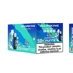 bang king ice cool 50000 puffs original genuine disposable e cigarettes 40k flavor switching customizable fast shipping