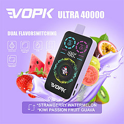 vopk ultra 40000 puffs double flavor switching original genuine 40k type c charging port led display customizable. fast shipping