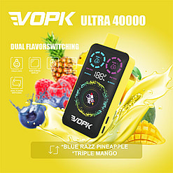 vopk ultra 40000 puffs double flavor switching original genuine 40k type c charging port led display customizable. fast shipping