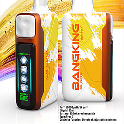 bang king ice cool 50000 puffs original genuine disposable e cigarettes 40k flavor switching customizable fast shipping