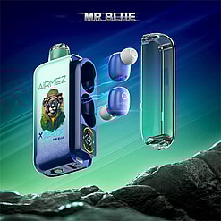 airmez xbeat 40000 puffs original wireless earphones led display disposable electronic cigarettes eu warehouse 3 5 days delivery