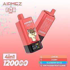airmez fox 120000 puffs 4in1 flavor switching original genuine 80k led display type c charging port customizable fast shipping