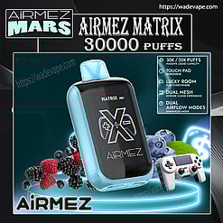 airmez matrix 30000 puffs original led display disposable electronic cigarettes eu warehouse 3 5 days delivery