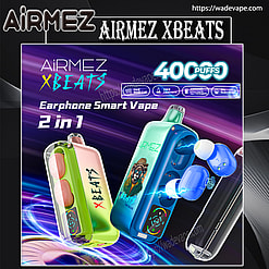 airmez xbeat 40000 puffs original wireless earphones led display disposable electronic cigarettes eu warehouse 3 5 days delivery