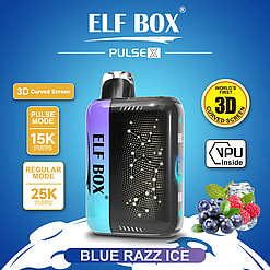 elf box pulse x 25000 puffs original genuine disposable vape starry sky type c charging port crystal 25k customizable. fast shipping