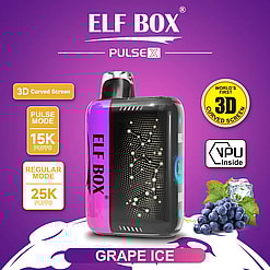 elf box pulse x 25000 puffs original genuine disposable vape starry sky type c charging port crystal 25k customizable. fast shipping