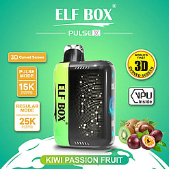 elf box pulse x 25000 puffs original genuine disposable vape starry sky type c charging port crystal 25k customizable. fast shipping