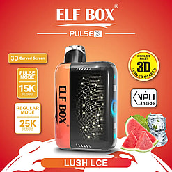 elf box pulse x 25000 puffs original genuine disposable vape starry sky type c charging port crystal 25k customizable. fast shipping